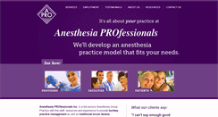Desktop Screenshot of anesthesiaprofessionals.com